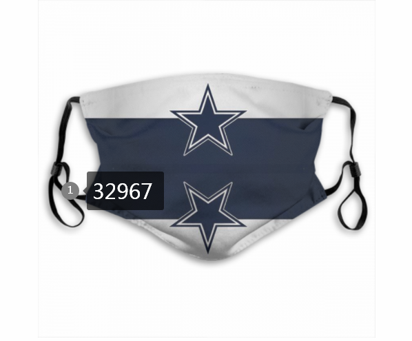 New 2021 NFL Dallas Cowboys 139 Dust mask with filter->nfl dust mask->Sports Accessory